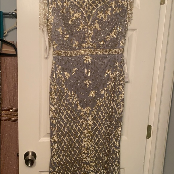 Mac Duggal 4908 Great Gatsby Fringe - Picture 8 of 8